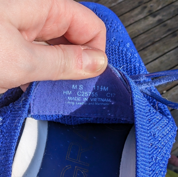 Cole Haan ZeroGrand Stitchlite Wingtip Oxfords Mens Size 11.5 M Blue - Picture 6 of 8